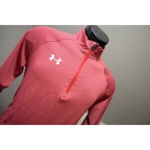 Under Armour 1/4 Zip Jacket Performance Loose Athletic Striped Mens Sz Small